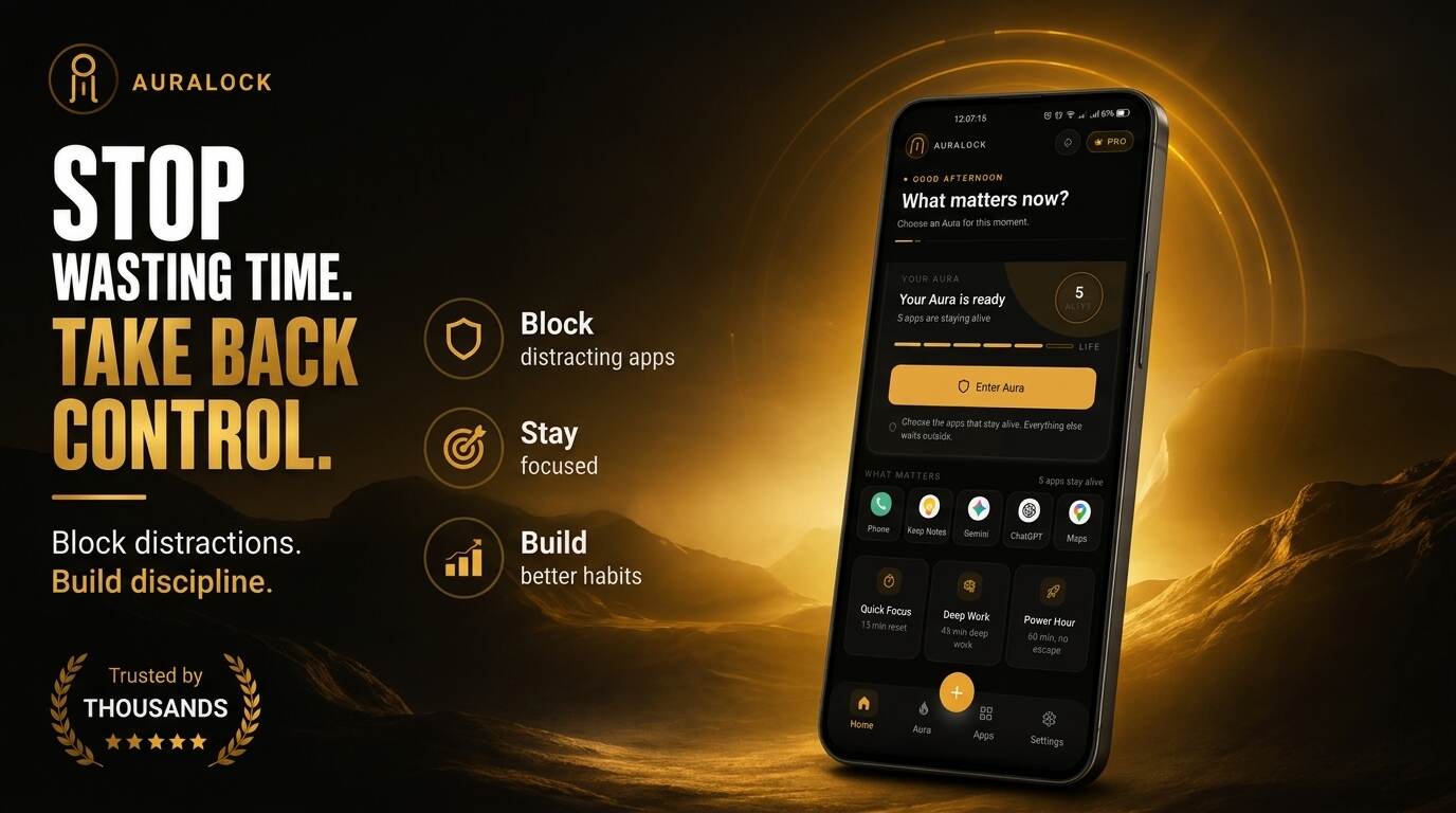 AuraLock — Choose what matters. Create your Aura.